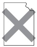 BROTHER HL-4140CN,  HL-4150CDN,  HL4140CN - Types d'étiquettes à ne pas utiliser - 1
