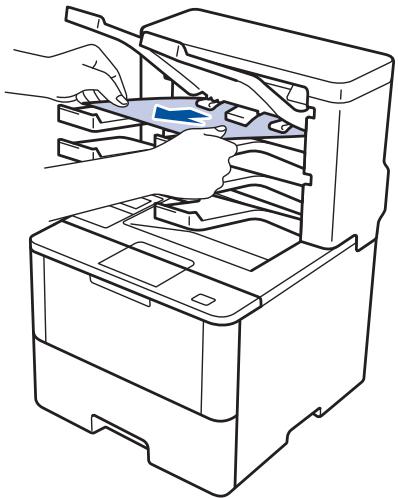 BROTHER HL-L6400DW - Du papier est coincé dans l'unité de boîte aux lettres - 1