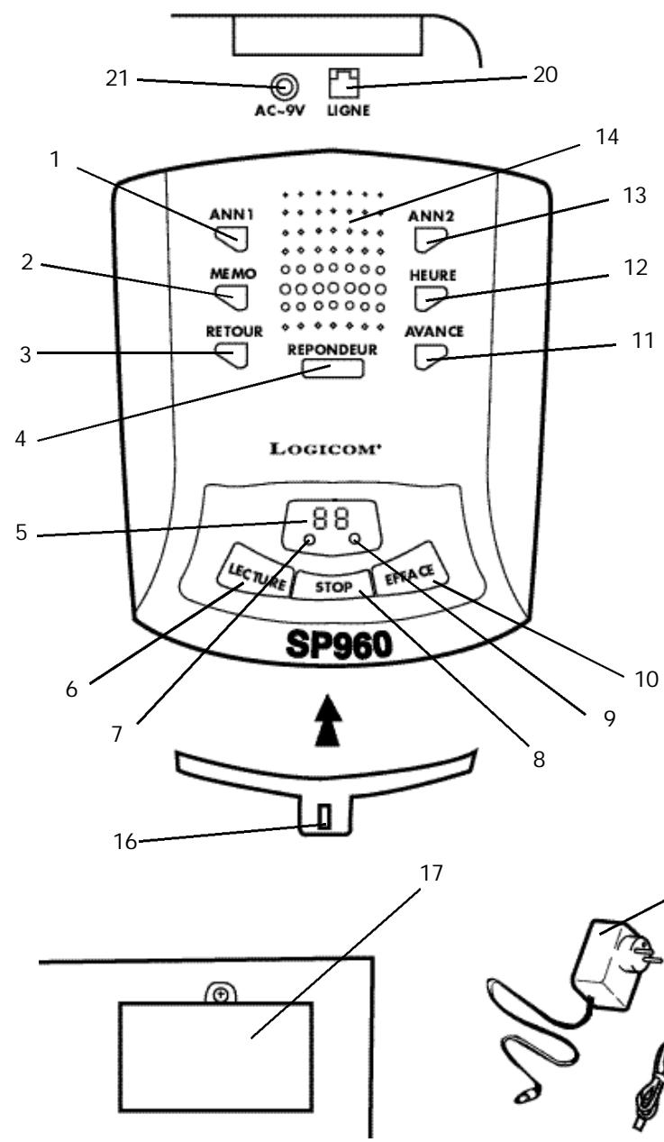 LOGICOM SP960 - 1-6 Schéma et fonctions - 1
