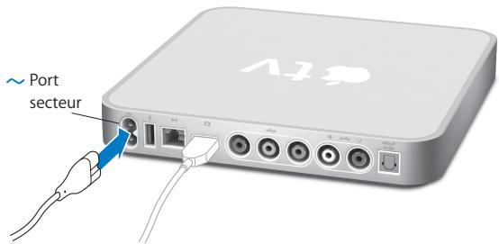 APPLE TV - Étape 2: connexion du câble d'alimentation - 1