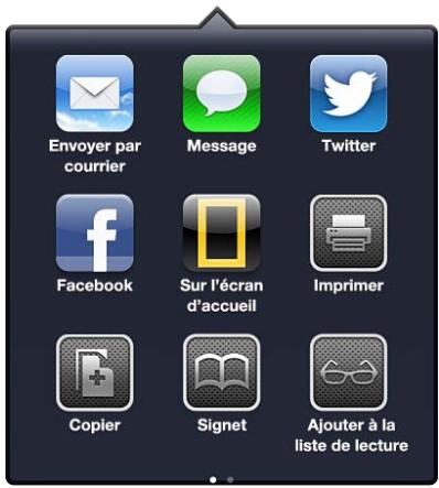 APPLE IPAD MINI - Partage dans les apps - 1