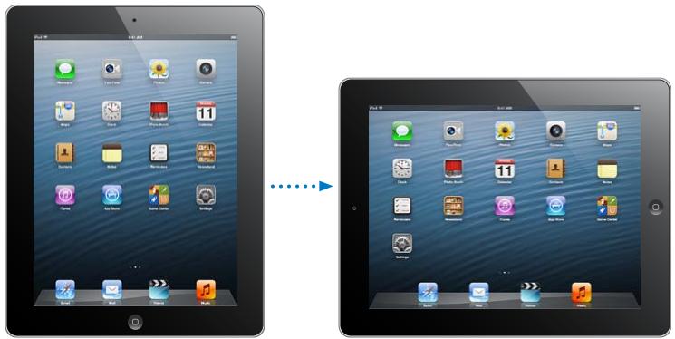 APPLE IPAD MINI - Orientations portrait et paysage - 1