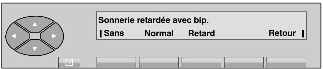 ALCATEL POSTE OPERATEUR  4035 - Programmation du cadencement de la sonnerie - 4