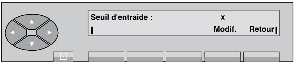 ALCATEL POSTE OPERATEUR  4035 - Réglage du seuil d'entraide (appels vers le groupe opératrices) - 1