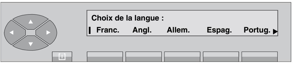 ALCATEL POSTE OPERATEUR  4035 - Choix de la langue - 1