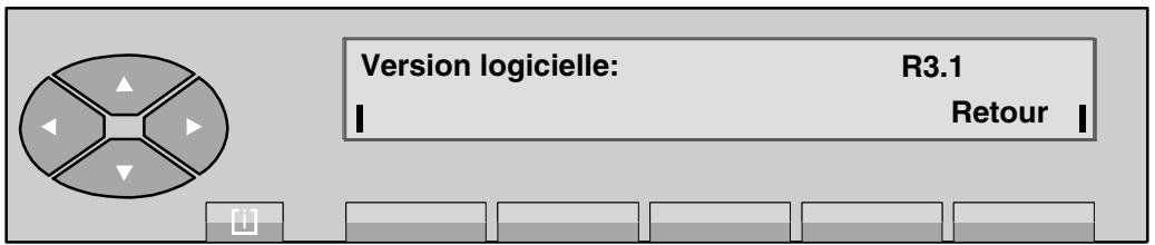 ALCATEL POSTE OPERATEUR  4035 - Version du logiciel - 1