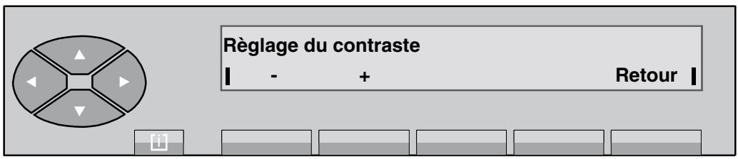 ALCATEL POSTE OPERATEUR  4035 - Écran - réglage du contraste - 3