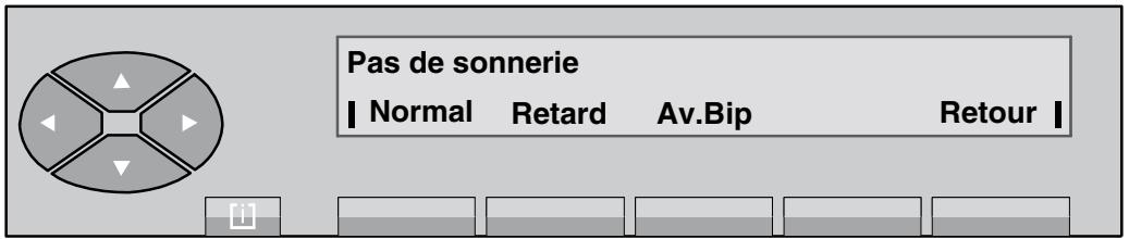 ALCATEL POSTE OPERATEUR  4035 - Programmation du cadencement de la sonnerie - 5