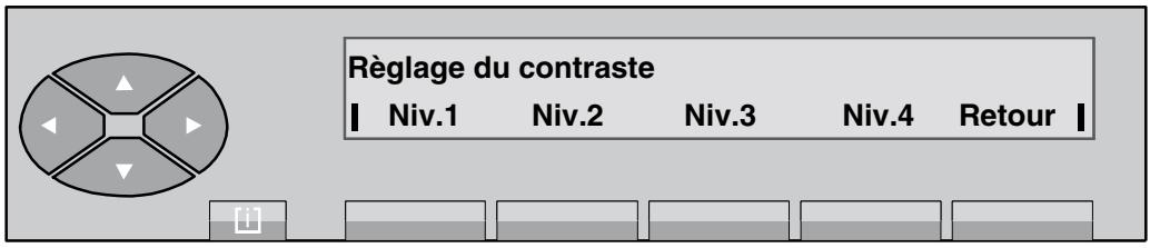 ALCATEL POSTE OPERATEUR  4035 - Écran - réglage du contraste - 2