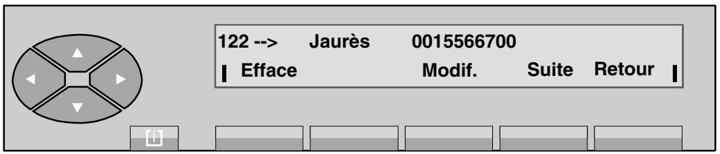 ALCATEL POSTE OPERATEUR  4035 - Modification des numéros abrégés - 2