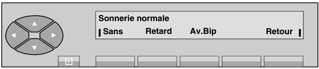 ALCATEL POSTE OPERATEUR  4035 - Programmation du cadencement de la sonnerie - 2
