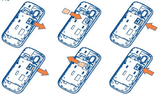 ALCATEL ONE TOUCH 918 - Installer et retirer la carte microSD - 1