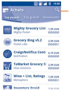 Achats Top payant Top gratuit Nouveautés Mighty Grocery Lists 1,99 EUK Mighty Pocket ★★★★ Grocery King v5.2 2,99 EUK Pocket Labs ★★★★ Craigslistica Contr 6,19 EUK Notification ★★★★ ToMarket Grocery SI 2,99 EUK Olias Solutions ★★★★ Wine + List, Ratings 1,85 EUK Metosphere ★★★★ Inventory Droid 3,04 EUK