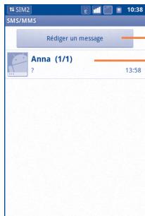 SMS/MMS Rédiger un message Anna (1/1) 2 13:58