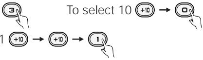 PIONEER DVL-V888 - Select numbers in a menu using the digit buttons - 1