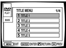 PIONEER DVL-V888 - Press (MENU) - 1