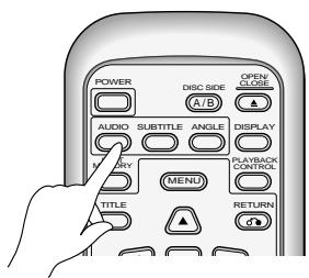 PIONEER DVL-V888 - Press AUDIO during playback. - 2