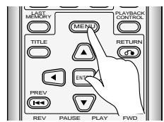 PIONEER DVL-V888 - Press (MENU) when play has stopped. - 2