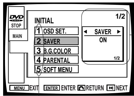 PIONEER DVL-V888 - Current settings - 2