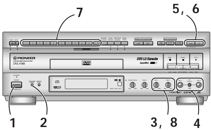 PIONEER DVL-V888 - Fonctionnement karaoké - 1
