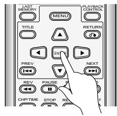 PIONEER DVL-V888 - Press ENTER. - 1