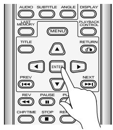 PIONEER DVL-V888 - Press ENTER. - 2
