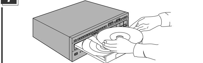 PIONEER DVL-V888 - Déposez un disque dans le tiroir. - 1