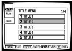 PIONEER DVL-V888 - Select a title number using  buttons. - 1