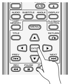 PIONEER DVL-V888 - Press ENTER. - 2
