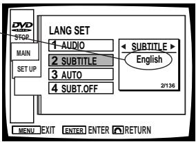 PIONEER DVL-V888 - Setting the Basic Language and Subtitle Language - 5