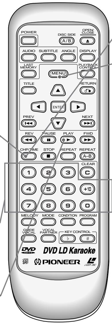 PIONEER DVL-V888 - Specifying Chapter/Track numbers with the digit buttons. - 1
