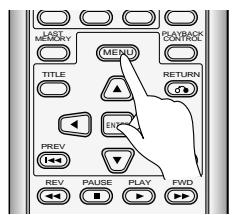 PIONEER DVL-V888 - Press (MENU) when the player is in the STOP mode. - 2