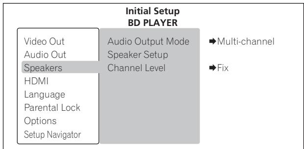 PIONEER BDP-LX71 - Sélectionnez et validez les enceintes. - 2