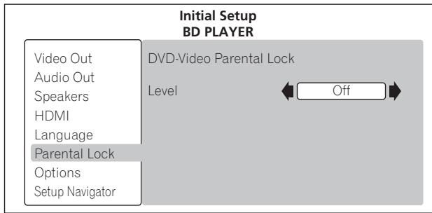 PIONEER BDP-LX71 - Changez le niveau. - 1