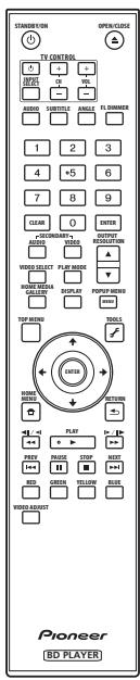 PIONEER BDP-LX71 - Contenu de l'emballage - 1