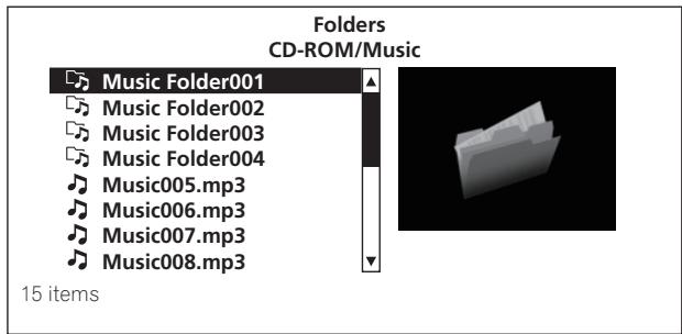 PIONEER BDP-LX71 - Sélectionnez Folders ou All Songs. - 2