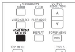 PIONEER BDP-LX71 - Appuyez sur HOME MEDIA GALLERY pour afficher la page Home Media Gallery. - 1