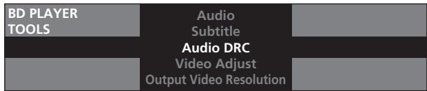 PIONEER BDP-LX71 - Sélectionnez et validez Audio DRC. - 2
