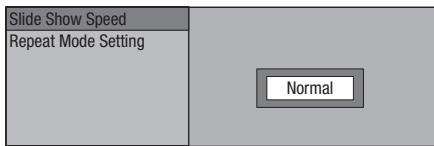 PIONEER BDP-120 - Setting slide show speed/repeat playback - 1