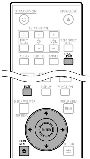 PIONEER BDP-120 - Mise hors tension du rétroéclairage LCD et des voyants - 1