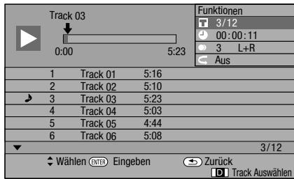PIONEER BDP-120 - Drücken Sie BLAU (Funktionen) bei angezeigter CD-Anzeige. - 1
