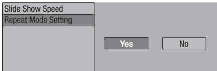 PIONEER BDP-120 - Setting slide show speed/repeat playback - 2