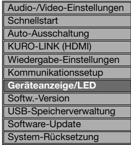 PIONEER BDP-120 - Einen Menüpunkt wahlen - 1