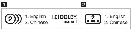 PIONEER BDP-120 - Iconos realizados en las cajas de discos de DVD-Video - 1