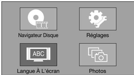 PIONEER BDP-120 - Modification de la langue de l'affichage à l'écran - 1