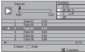 PIONEER BDP-430 - Lecture par la sélection d'une plage - 1