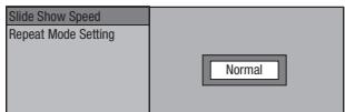 PIONEER BDP-430 - Ajuste de la velocidad de presentacion de diapositivas/reproduccion repetition - 1