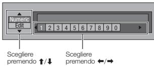 PIONEER BDP-430 - Procedura por l'inserimento manuale dei caratteri - 2