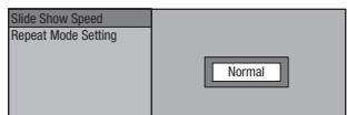 PIONEER BDP-430 - Réglage de la vitesse du diaporama/lecture en boucle - 1