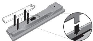 PIONEER BDP-430 - De batterijen in de afstandsbedieningplaatsen - 3